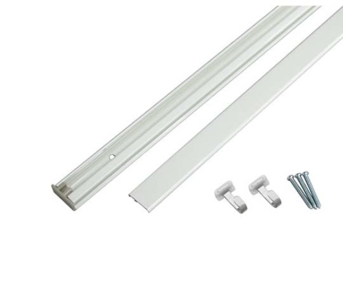 ハイロジック 壁付フックレールセット 1000mm ホワイト 58071 1本(ご注文単位1本)【直送品】