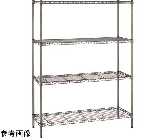 エレクター ベーシックシリーズ ヴィンテージエディション ワイヤーシェルフ W900×D450×H1400mm 4段 B1836VSS54PVS4 1組（ご注文単位1組）【直送品】