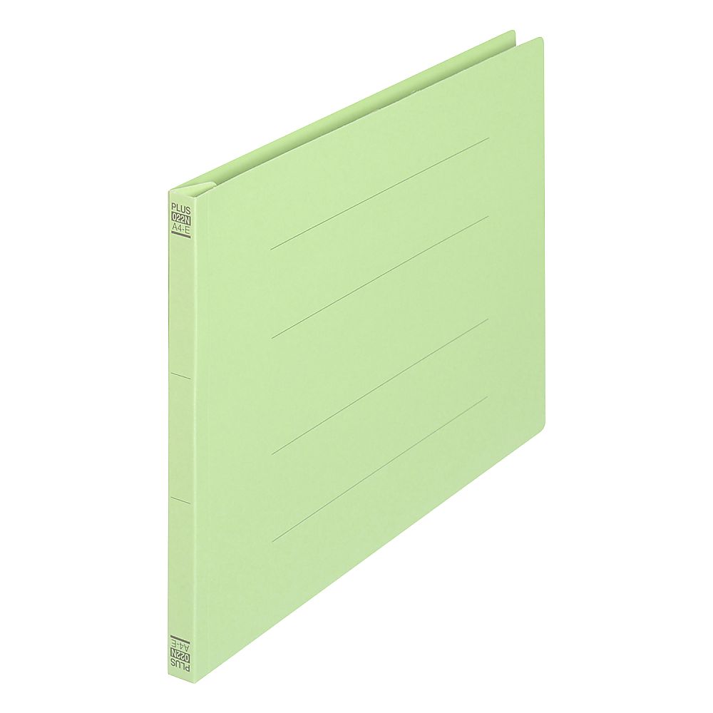 プラス フラットファイル A4E グリーン 3冊 No.024NP 1パック(ご注文単位1パック)【直送品】