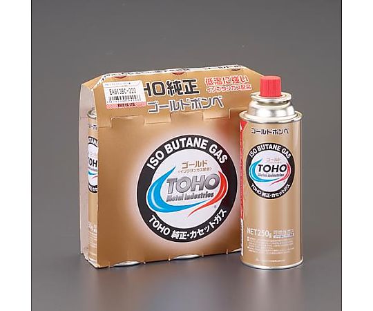 エスコ 250g LPガス(イソブタン配合/3本) EA913BC-220 1pk（ご注文単位1pk）【直送品】