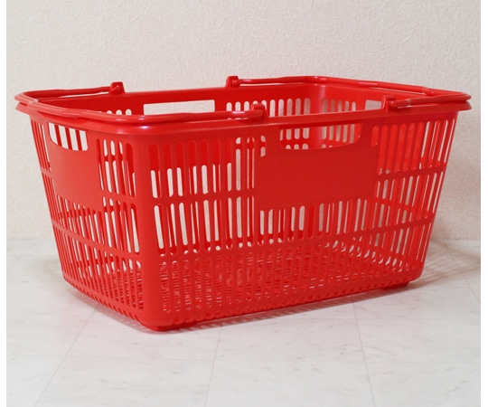 大和産業 買い物かご レッド 5個入 SB-33 1セット（ご注文単位1セット）【直送品】