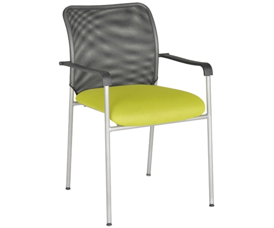 カグクロ スタッキングチェアEM グリーン(アイメッシュ) EM-001-GR 1個(ご注文単位1個)【直送品】