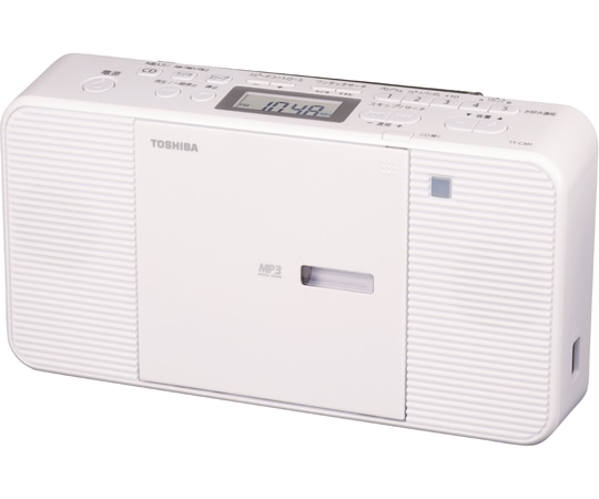 東芝 MP3再生OK!語学学習に最適なCDラジオ TY-C301(W) 1個（ご注文単位1個）【直送品】