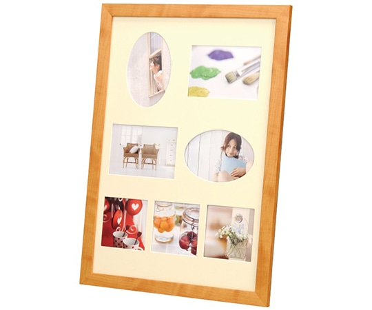万丈 フォトフレーム A3・多窓・A4 兼用 ナチュラル OKF-A3T-NL 1個(ご注文単位1個)【直送品】
