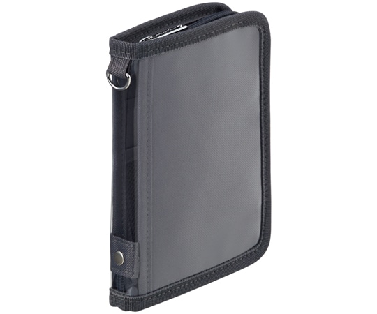 LIHITLAB myfa デコレーションポーチ ミニ チャコールブラック A3301-24 1個(ご注文単位1個)【直送品】