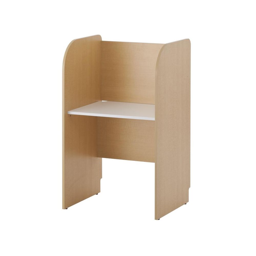 アール・エフ・ヤマカワ PCブースデスクⅡ 基本 W700 背板あり ナチュラル Z-SHPCB2-70BPNA 1台(ご注文単位1台)【直送品】