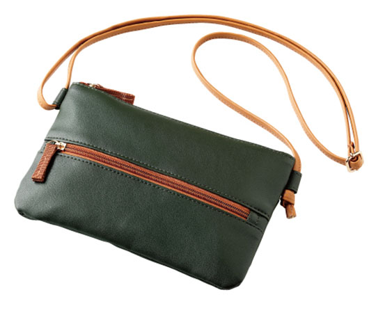 グリム らくらくお財布ポーチ グリーン  1個(ご注文単位1個)【直送品】