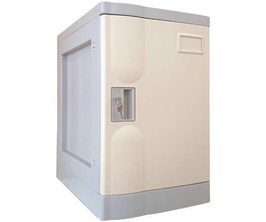 宮成製作所 プラボックス Mサイズ シリンダー錠 アイボリー ベース付 PB-CMV1 1台(ご注文単位1台)【直送品】