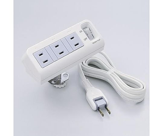 ELPA AC125V/15Ax2m タップ(3口/一括スイッチ/クランプ式) EA815GL-67 1個（ご注文単位1個）【直送品】