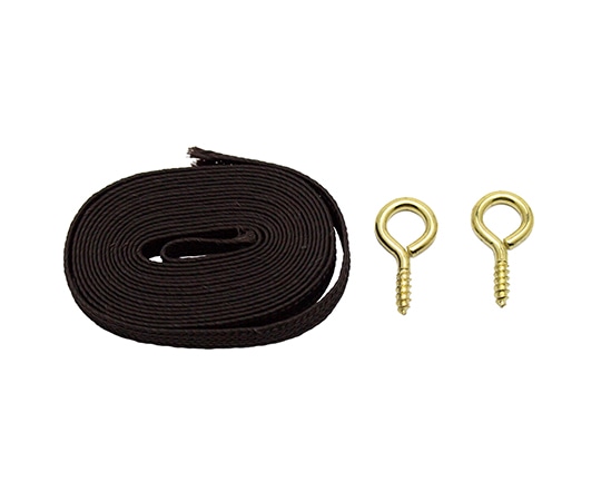 山口安製作所 額用付属 額用吊紐 茶 1500mm Y-7530-4 1本(ご注文単位1本)【直送品】