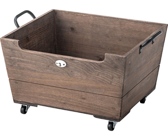 東谷 キャスター付ボックス ブラウン LFS-177BR 1個（ご注文単位1個）【直送品】