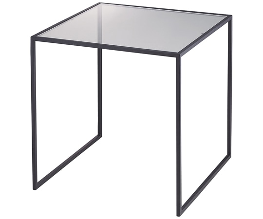 アズワン スチール脚コの字ディスプレイ ブラック 40cm角 61-810-27-3 1個（ご注文単位1個）【直送品】