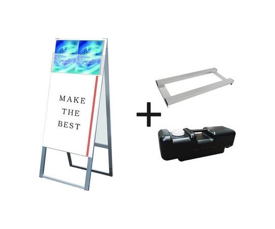 常磐精工 カタログケーススタンド看板 Dタイプ B2両面 ウエイトアーム・水タンクセット KCSKD-B2R-3SET 1個（ご注文単位1個）【直送品】