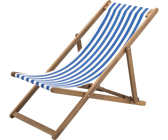 東谷 デッキチェア ブルー NX-522 1個（ご注文単位1個）【直送品】