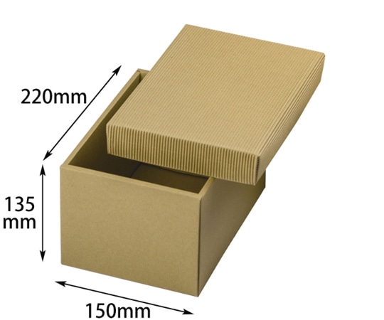 ヤマニパッケージ 贈答箱 ナチュラルBOX13号 ヒモ無 50枚 16-20N 1ケース（ご注文単位1ケース）【直送品】