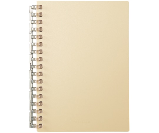 LIHITLAB Mutual オープンリングノート A6 マットイエロー N2671-5 1冊(ご注文単位1冊)【直送品】