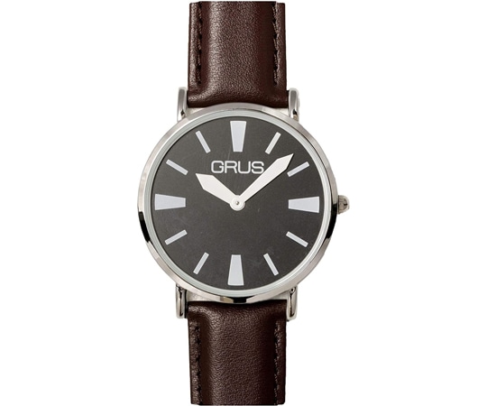 GRUS(グルス) グルス ロービジョンウォッチ メンズ ブラック×ホワイト バーインデックス GRS006-06 1個(ご注文単位1個)【直送品】