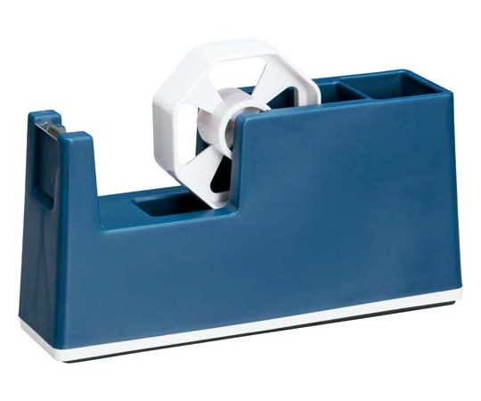カウネット ペンホルダー付きスリムテープカッター ネイビー 4247-5231 1個(ご注文単位1個)【直送品】