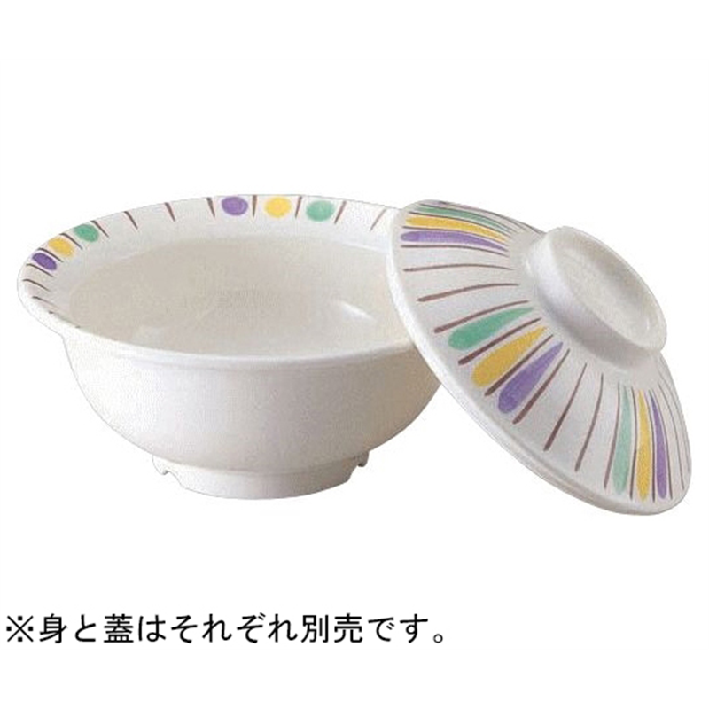 Daiwa 煮物碗(蓋)三彩十草(さんさいとくさ) YH-511-SA 1個(ご注文単位1個)【直送品】