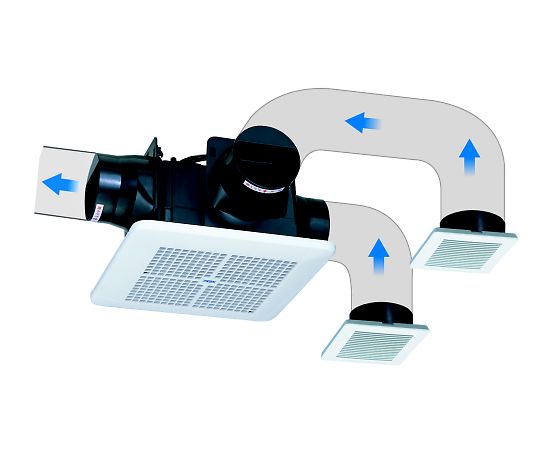 高須産業 天井用換気扇3室同時換気 標準タイプ TK-225R3L 1個(ご注文単位1個)【直送品】