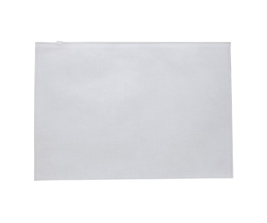 三和 不織布A4チャック付ポーチ ホワイト 1ケース(500枚入) SW3725-1 1ケース（ご注文単位1ケース）【直送品】