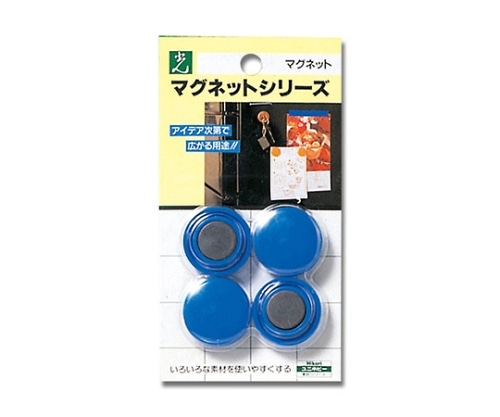 光 ポイントカラー(マグネット) ブルー 30mmΦ 4個入 ME30-3 1パック(ご注文単位1パック)【直送品】