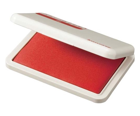 カウネット スタンプ台(油性顔料)赤 すべり止め付 4108-4540 1個(ご注文単位1個)【直送品】
