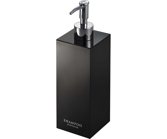 山崎実業 ツーウェイディスペンサー ミスト スクエア シャンプー ブラック 7891 1個（ご注文単位1個）【直送品】