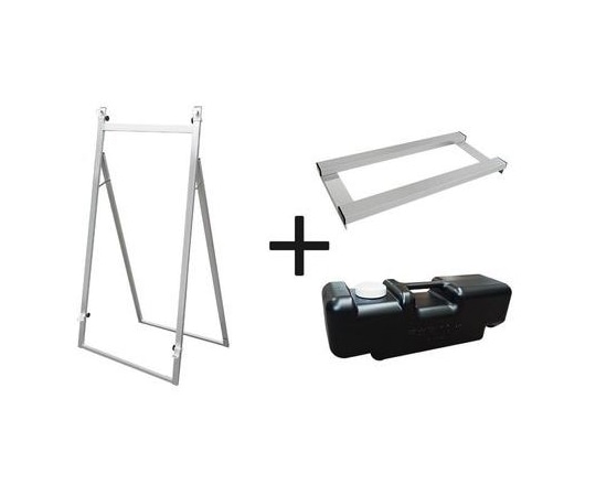 常磐精工 アルミニューイーゼルL ウエイトアーム・水タンクセット ANEZ-L-3SET 1個（ご注文単位1個）【直送品】