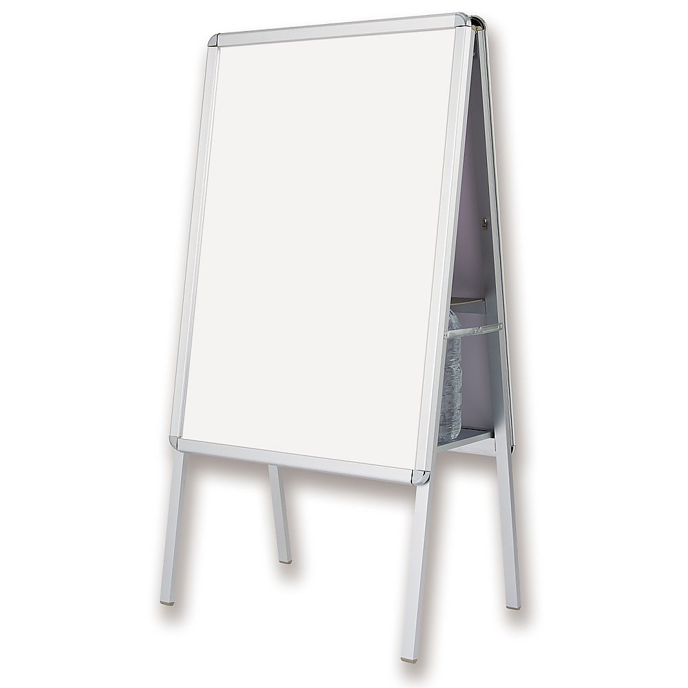 アスカ 転倒防止アルミ枠 ポスタースタンド 両面A1 APS-A1 1台（ご注文単位1台）【直送品】