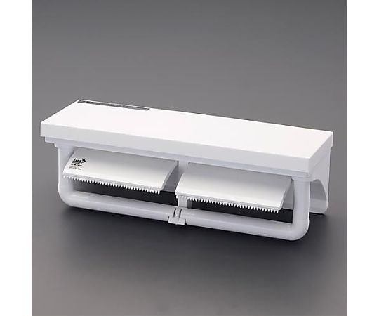 アズワン ワンハンド/トイレットペーパーホルダー(棚付/2連) EA638LD-32 1個(ご注文単位1個)【直送品】