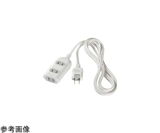 BUFFALO 2ピン式電源タップ 3個口タイプ 雷サージ防止付 1m ホワイト BSTAPSG2310WH 1台(ご注文単位1台)【直送品】
