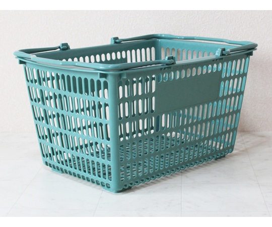 大和産業 買い物かご ブルーグリーン 5個入 SL-8 1セット（ご注文単位1セット）【直送品】