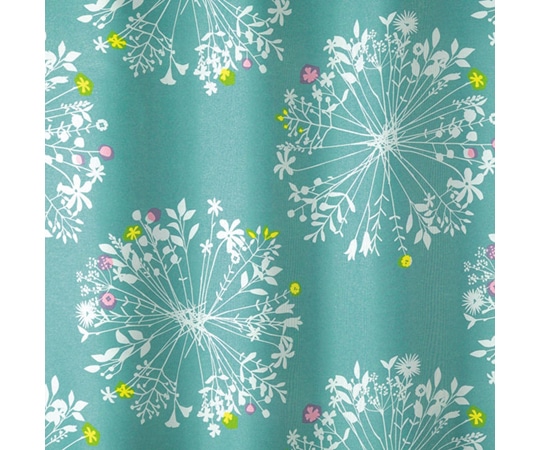 スミノエ 遮光カーテン クッカ 100×135cm ブルーグリーン 1枚入 V1284 1枚(ご注文単位1枚)【直送品】