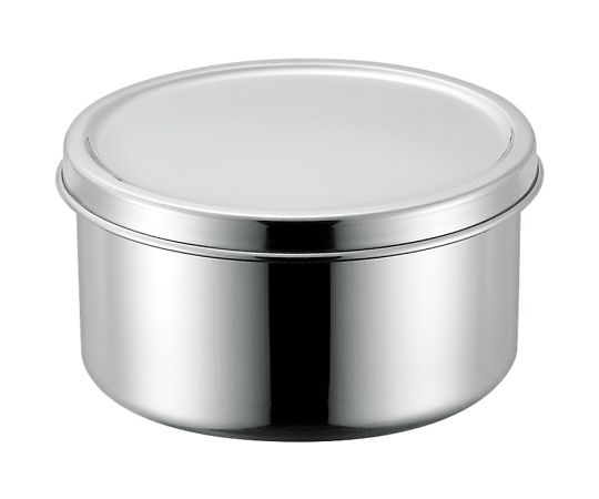 赤川器物製作所 18-8 丸型調味料入(蓋ツマミ無し)12cm #60012 1個（ご注文単位1個）【直送品】