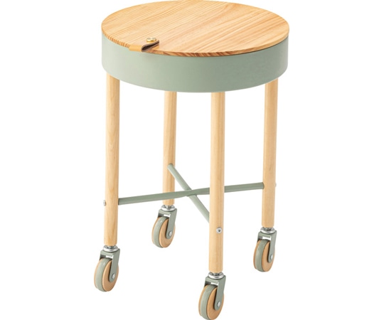 東谷 サイドテーブル グリーン PW-56GR 1個（ご注文単位1個）【直送品】