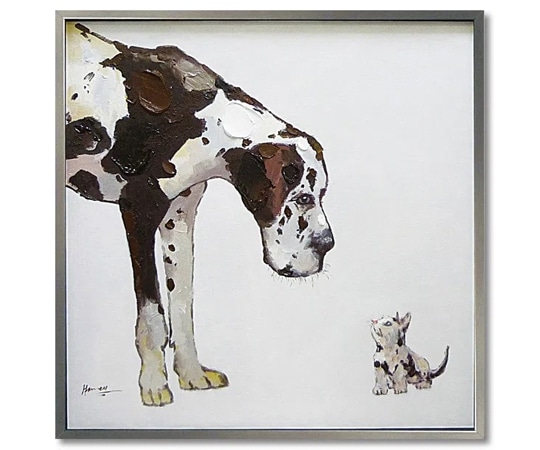 ユーパワー オイル ペイント アート｢ベスト フレンド｣ OP-25004 1個（ご注文単位1個）【直送品】