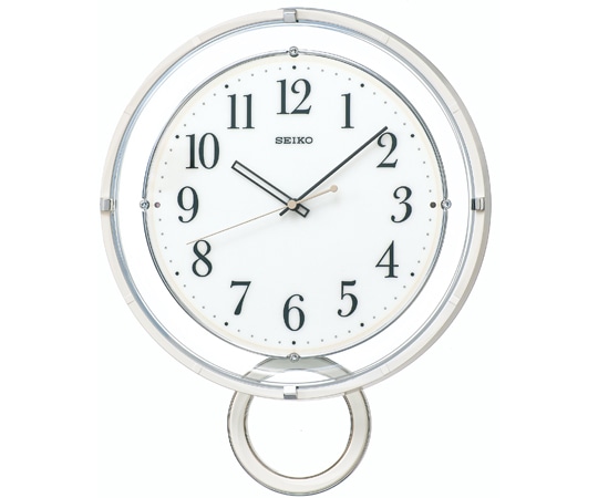 セイコー 電波掛時計 403×324×75mm 白 PH205W 1個(ご注文単位1個)【直送品】