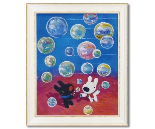 ユーパワー リサとガスパール アートフレーム Lサイズ｢しゃぼん玉｣ GL-10005 1個（ご注文単位1個）【直送品】