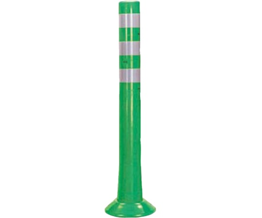 サンポール ガードコーン ホールインアンカー式 Hタイプ φ80,台座径φ200×H800mm グリーン RBH-80(G) 1台(ご注文単位1台)【直送品】