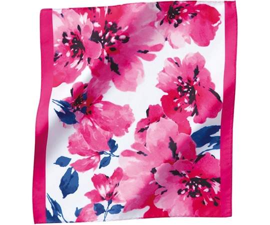 カーシーカシマ ENJOY スカーフ 花柄 ピンク EAZ667 1枚（ご注文単位1枚）【直送品】