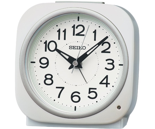 セイコー 夜見える目覚まし時計 115×115×79mm 白 KR519W 1個(ご注文単位1個)【直送品】