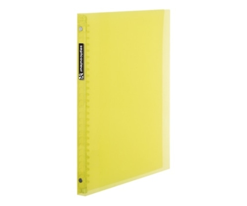 マルマン ファイルノート セプトクルール B5 プラスチックバインダー スリム イエロー F007B-04 1冊(ご注文単位1冊)【直送品】