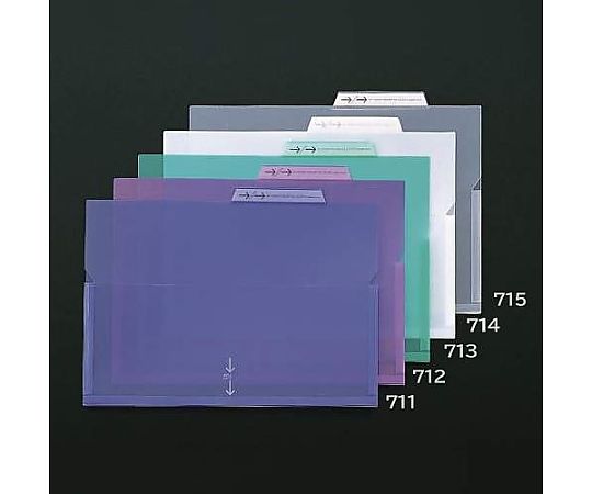 ライオン事務器 A4 インデックスホルダー(バイオレット/マチ付/5冊) EA762CF-712 1式(ご注文単位1式)【直送品】