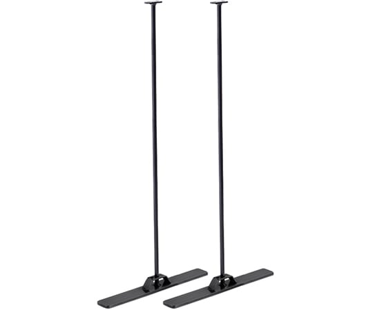 アズワン アクセサリーパネルラック用スタンドベース ブラック 面用 左右 61-654-87-2 1セット（ご注文単位1セット）【直送品】