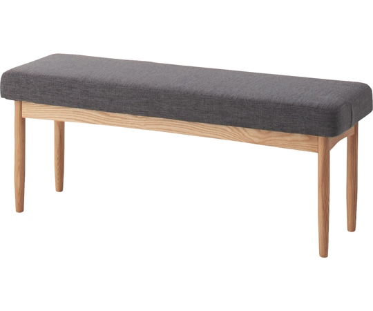 東谷 エコモ ベンチ グレー HOC-150GY 1個（ご注文単位1個）【直送品】