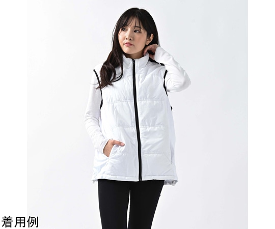 プロモート 速暖!ヒートベストEXW Lサイズ ホワイト PHBEXW/L 1枚(ご注文単位1枚)【直送品】