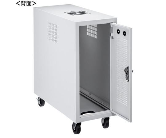 サンワサプライ キャスター付きハブボックス(2U) ホワイト CP-THBOX2UW 1セット（ご注文単位1セット）【直送品】