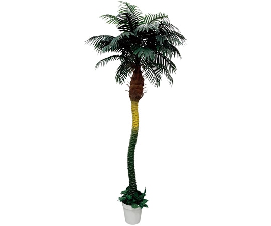 アズワン デラックスパームツリー (フェイクグリーン 人工樹木)210cm 61-806-85-1 1個(ご注文単位1個)【直送品】