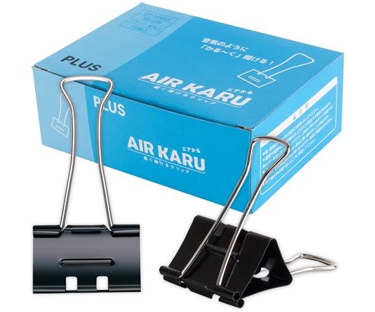 プラス 軽く開けるクリップ「エアかる」 超特大 10個入 CP-104AK 1個(ご注文単位1個)【直送品】